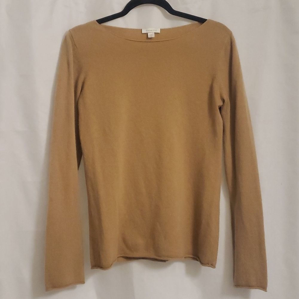 Garnet Hill Cashmere Boatneck Sweater - Picture 2 of 7